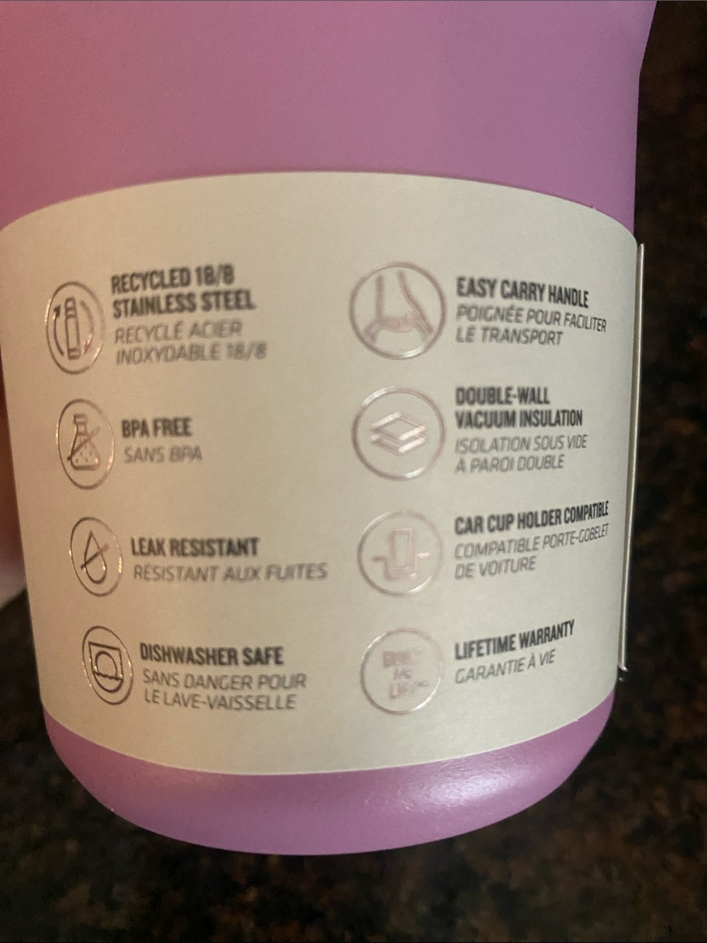 Stanley Purple and Pink Flip Straw Tumbler - Picture 2 of 3